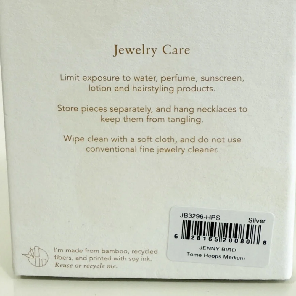 Jenny Bird Nouveaux Puff Earrings - Silver - Picture 9 of 9